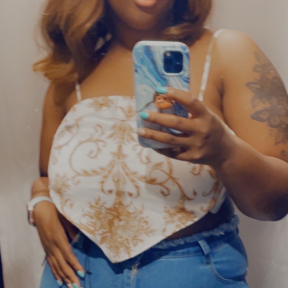 White and Gold Top